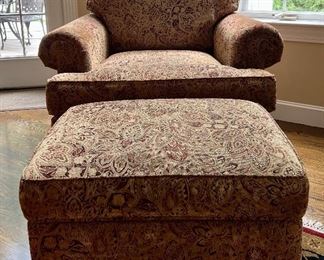 Bassett Furniture Armchair & Ottoman