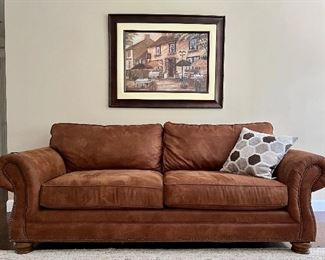 Bassett Furniture Sofa with Nailhead Trim