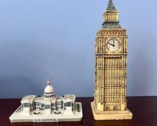 U.S. Capitol & Big Ben Figurines
