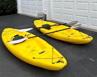 (2) Clearwater Mist 8.6 Kayaks