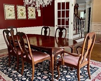 Crawford Furniture Dining Room Table & 6 Chairs