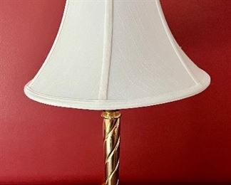 Twisted Brass Lamp