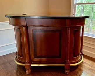 Bar with Marble Top & Paw Feet