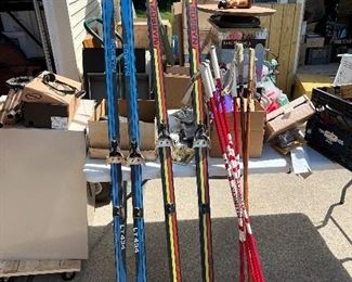Vintage cross country skis