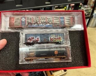 We have many N scale model trains not all shown 