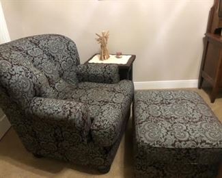 Chair and ottoman