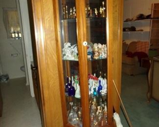 Curio Cabinet with Glass Doors - Glass collectables