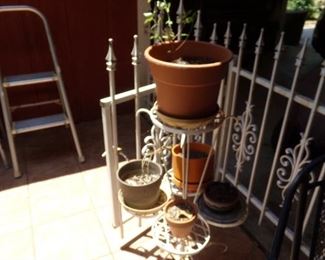 Pots and Pot Stand - step Ladder
