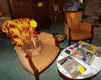 Nice Side Chairs - Marble top Table