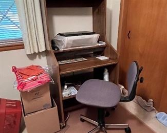 Desk and small office chair