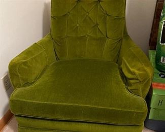 Vintage wing back chair