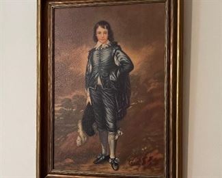 Antique Little Boy Blue Portrait - Thomas Gainsborough