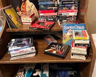 Albums, VHS movies, DVDs, CDs