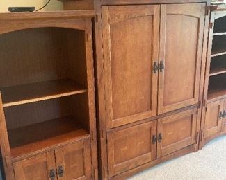 Quality 3 piece solid entertainment Center