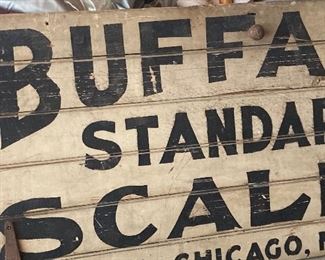 Awesome large BuffaloScale advertising sign