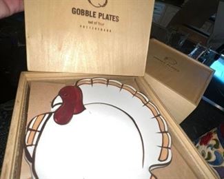 Pottery Barn Gobble Plates