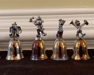 04 The Disney Characters Silver Plated Bell Collection