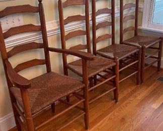 Ladder Back Chairs With 1 Captains Ladder Back Chair