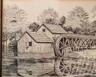 Mabry Mill Print, Signed Numbered