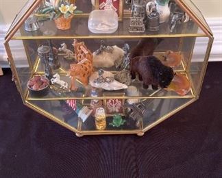 Miniatures And More With Glass Case