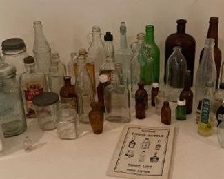 Various Assortment Of Vintage Bottles