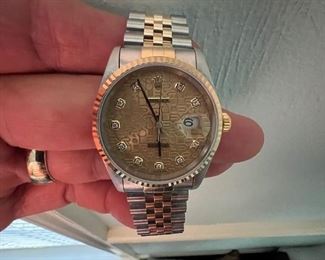 DIAMOND AND GOLD ROLEX