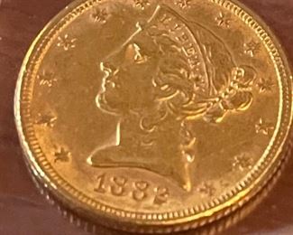 1882 Gold Coin