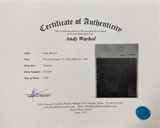 ANDY WARHOL COLLECTION