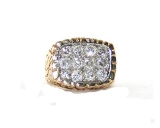 CARTIER DESIGN Diamond and Gold Ring