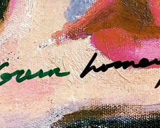 DAVID HOCKNEY Hand Signed Signature  Pop Art  litho signed