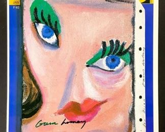 DAVID HOCKNEY Hand Signed Signature  Pop Art  litho