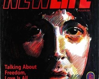 PETER MAX litho PAUL MCCARTHY SIGNED SIZE 22X28 framed