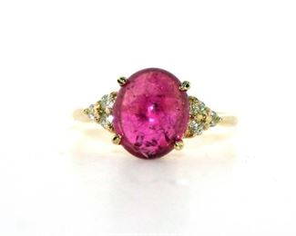 tourmaline and diamond ring