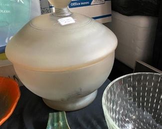 Jon Art signed. Beautiful colors and glass.  Matching pieces are available but not required.  