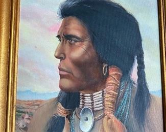 Original Oil  Fabulous picture from the West 