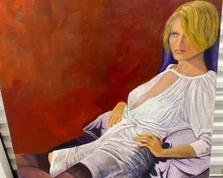 Original oil Lois Silk    listed artist