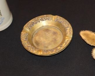 Vintage brass ashtrays
