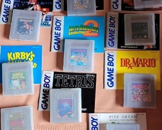 GameBoy games included with console set. All have booklets except Zelda