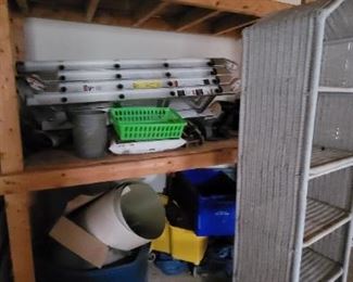 Large ladder & garage stuff