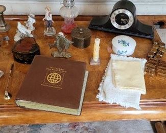 Coffee table, Collector's edition of First day post cards, USMC Manual