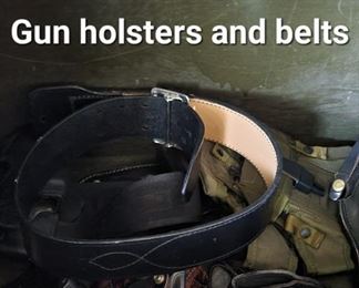 Gun belts, holsters