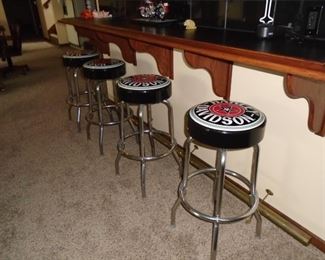 Harley Davidson bar stools