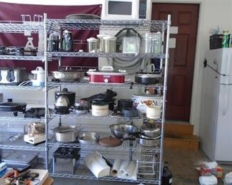 Lots of small kitchen appliances