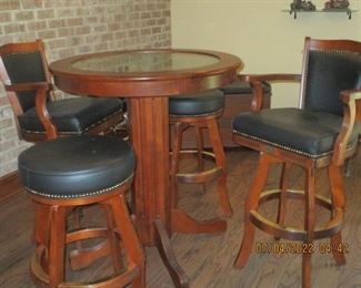 Harley Davidson Pub Table, Harley Davidson bar chairs and stools