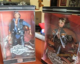 Barbie and Ken Harley Davidson dolls