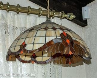 Leaded Glass Hanging Lamp
