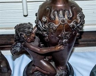 Bronze Vase - "Cupid"