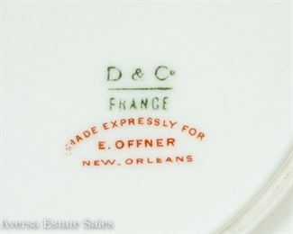 Limoges D&C Dinnerware