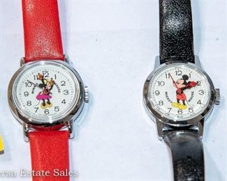 Vintage Mickey / Minnie Watches