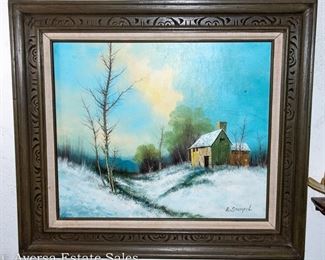 Beautiful Framed Oil on Canvas